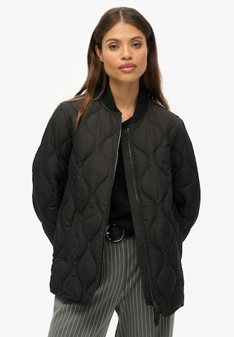 Superdry Tussenjas in Zwart: voorkant