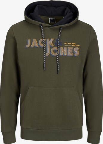 JACK & JONES Sweatshirt 'Friday' in Green: front