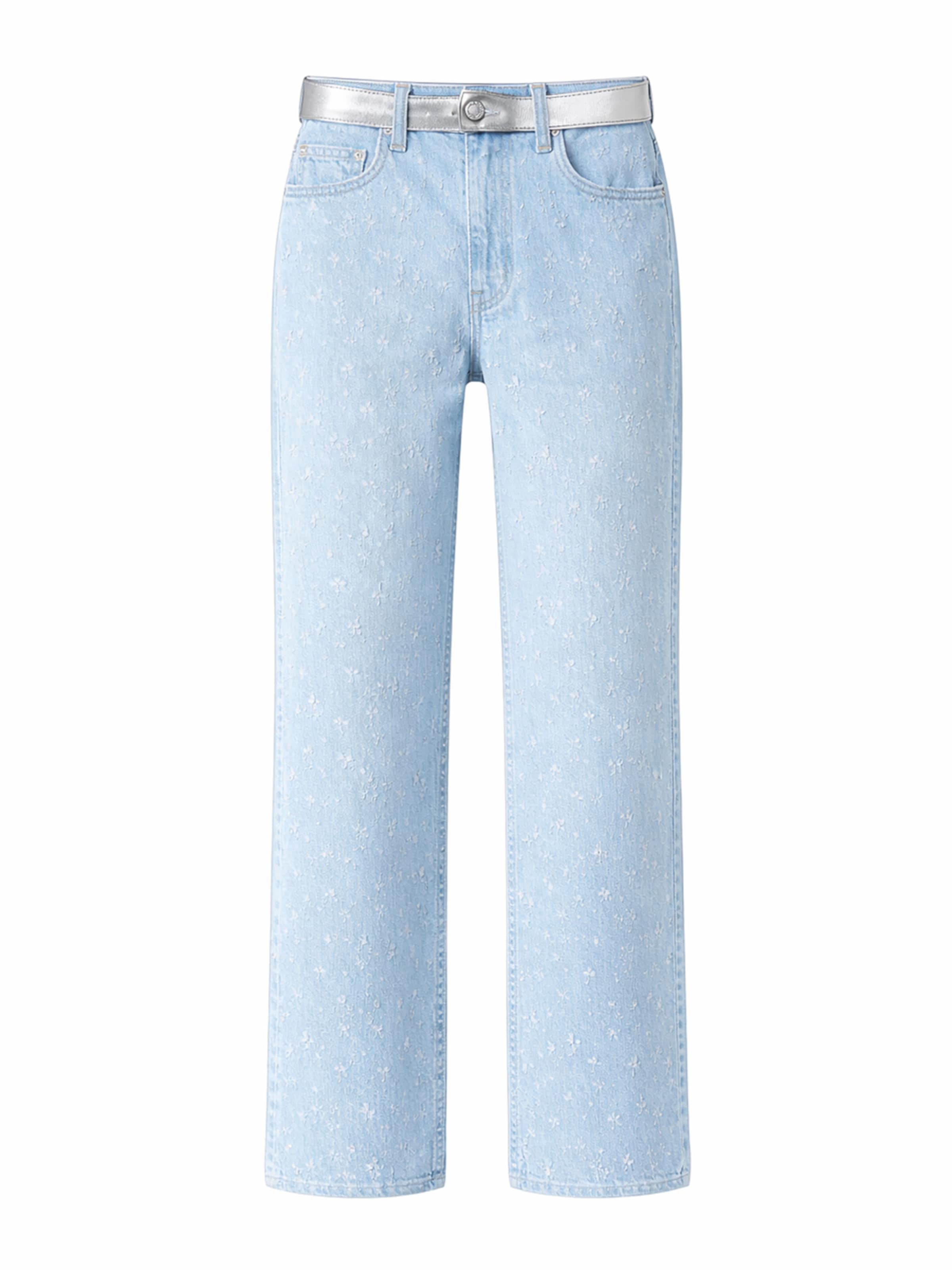 IT'S BASIC Baggy Jeans 'Baggy Mid Rise Jeans' in Blauw: voorkant