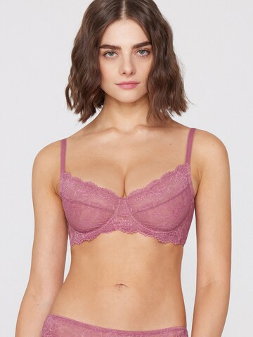 Tezenis Balconette Bra 'Paris' in Pink: front