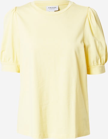 VERO MODA T-shirt 'KERRY' i gul: framsida