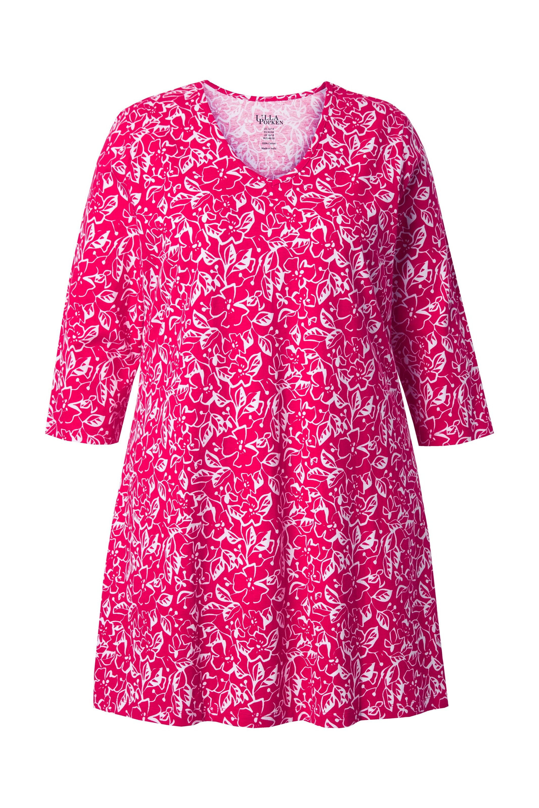 Ulla Popken Shirt in Rood: voorkant