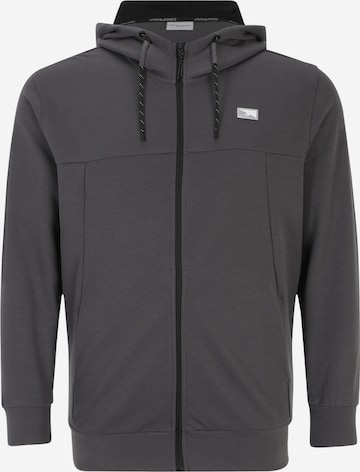 Jack & Jones Plus Sweatjacke 'Air' in Grau: predná strana