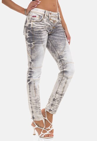 CIPO & BAXX Slimfit Jeans 'WD502' in Grijs