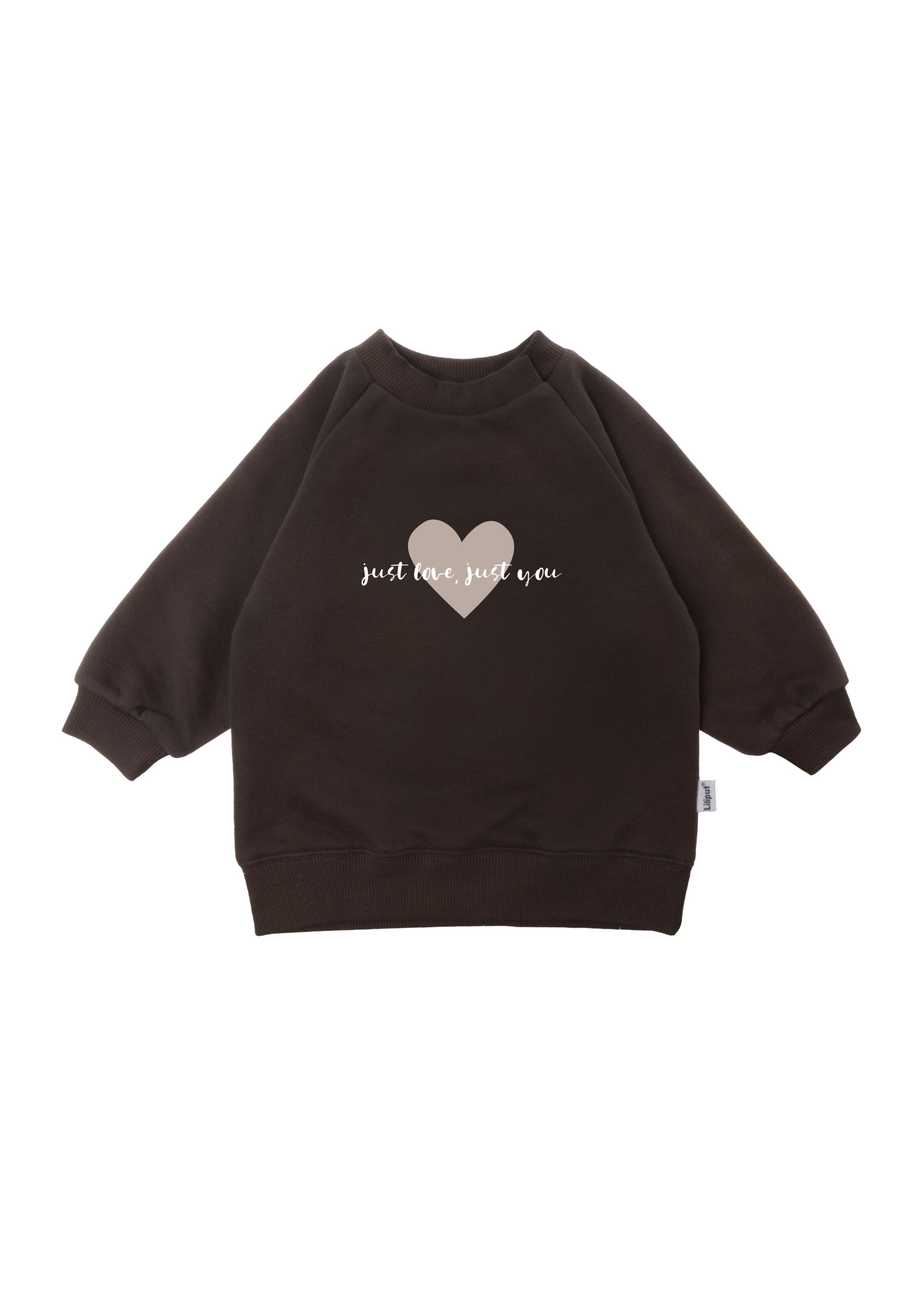 LILIPUT Sweatshirt 'just love just you' in Brown: front