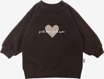 LILIPUT Sweatshirt 'just love just you' in Braun: predná strana