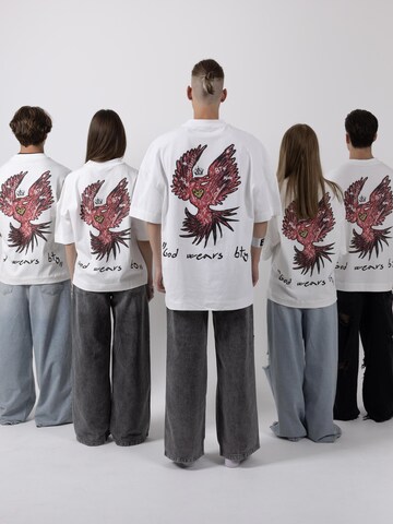 BTY Oversized tričko 'Unisex Oversized T-shirt' – bílá