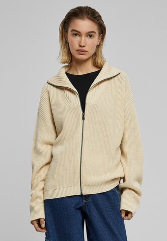 Cardigan Urban Classics en beige : devant