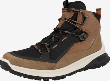 ECCO Lace-Up Boots 'Ult-Trn' in Brown: front