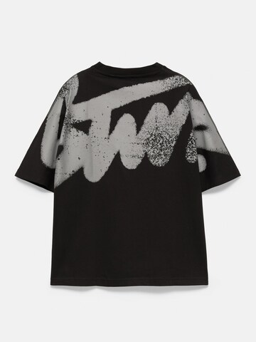 Pull&Bear Shirt 'STWD' in Black