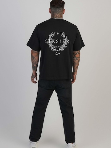 SikSilk Tapered Jeans in Schwarz