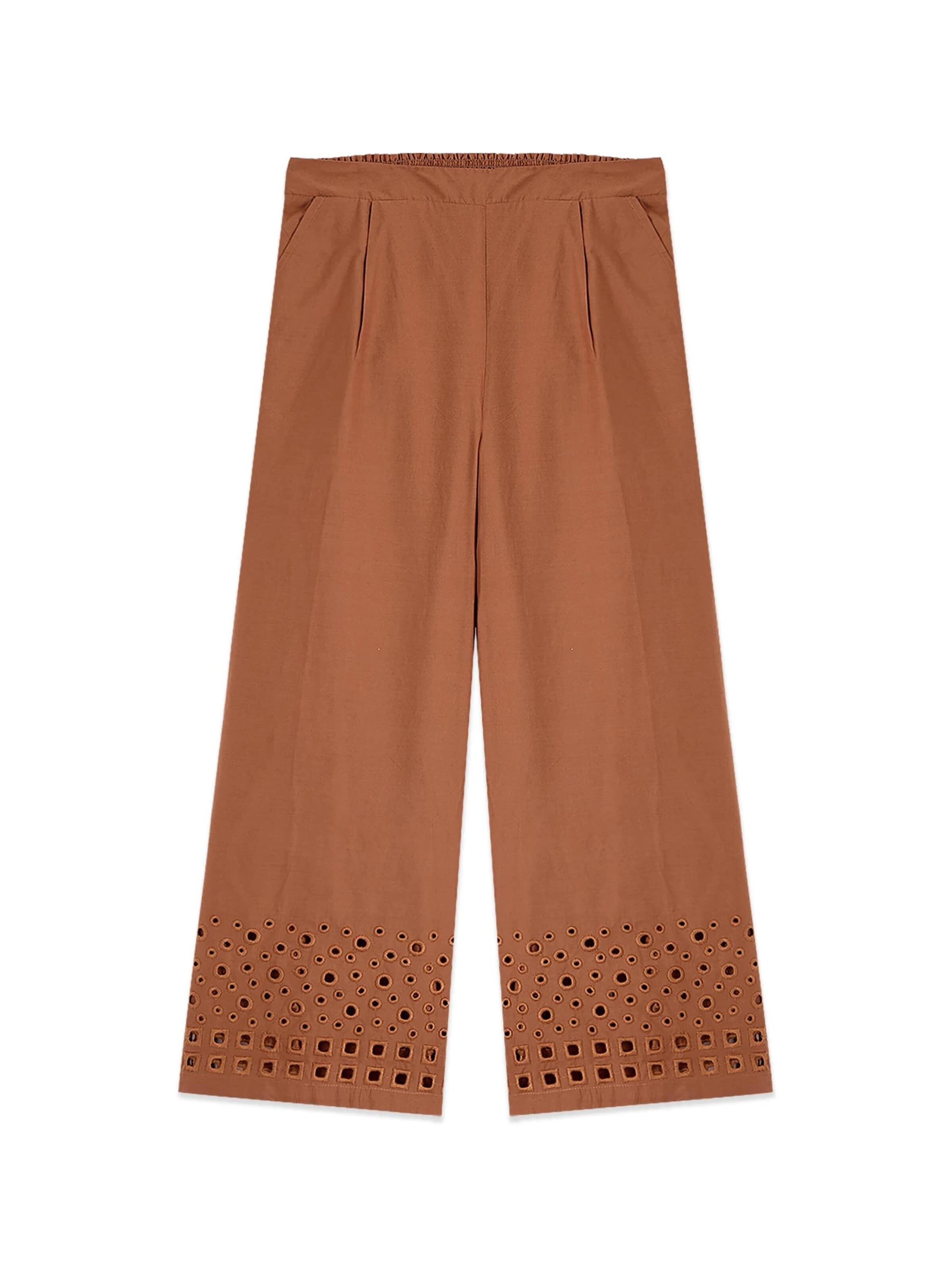 Baggy Pantaloni di oltre in marrone: frontale