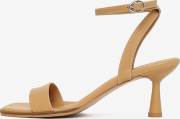 Sandales à lanières Derimod en marron : devant