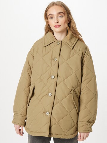 Monki Between-Season Jacket in Green: front