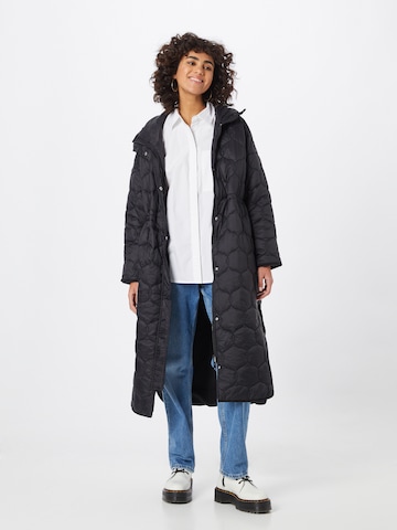 Manteau mi-saison 'Planda' minimum en noir