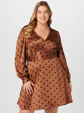 Vero Moda Curve Dress 'ESSI' in Brown: front