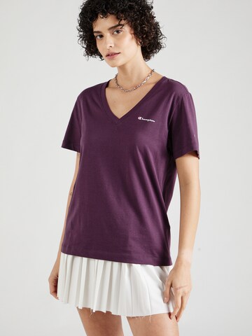 Champion Authentic Athletic Apparel Shirt in Purple: front