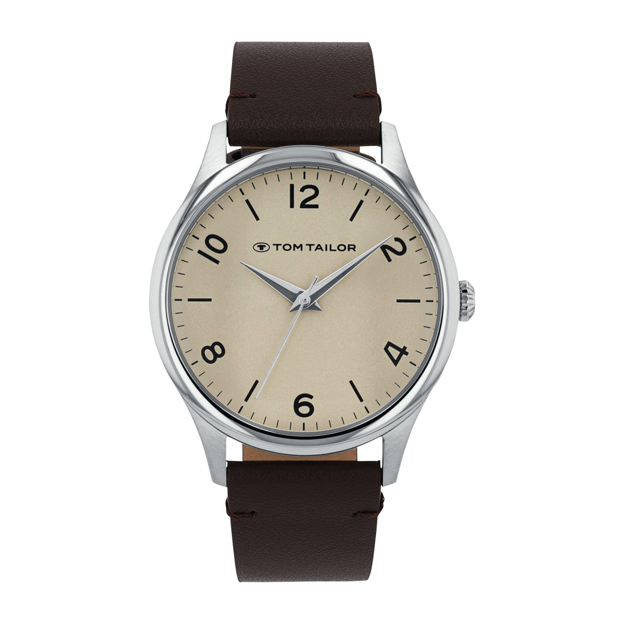 TOM TAILOR Analog Watch in Brown: front