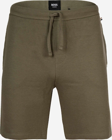 BOSS Pajama pants in Green: front