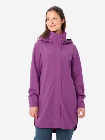 VAUDE Outdoormantel 'Mineo' in Lila: Vorderseite