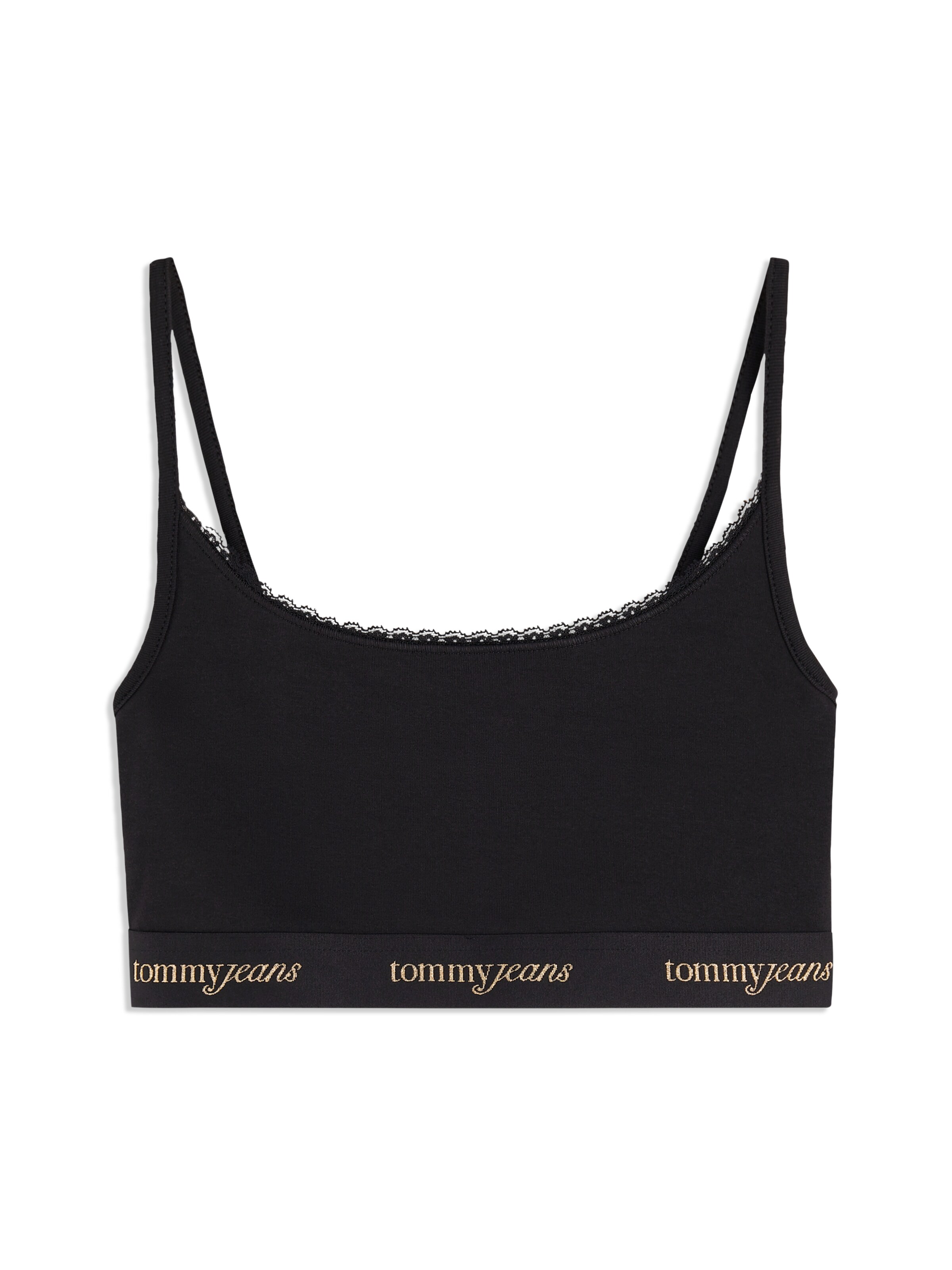 Bustino Reggiseno di Tommy Jeans in nero: frontale