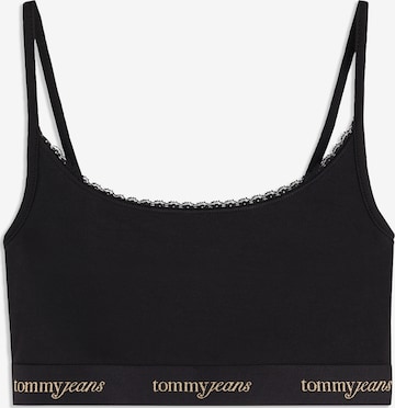 Bustieră Sutien de la Tommy Jeans pe negru: față