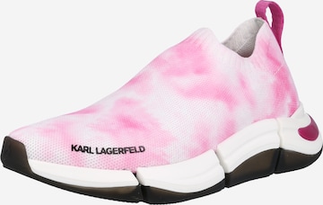 Teniși 'QUADRA' de la Karl Lagerfeld pe roz: față