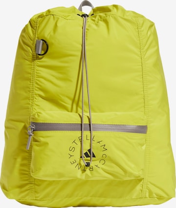 Sacs de sport à cordon ADIDAS BY STELLA MCCARTNEY en jaune : devant