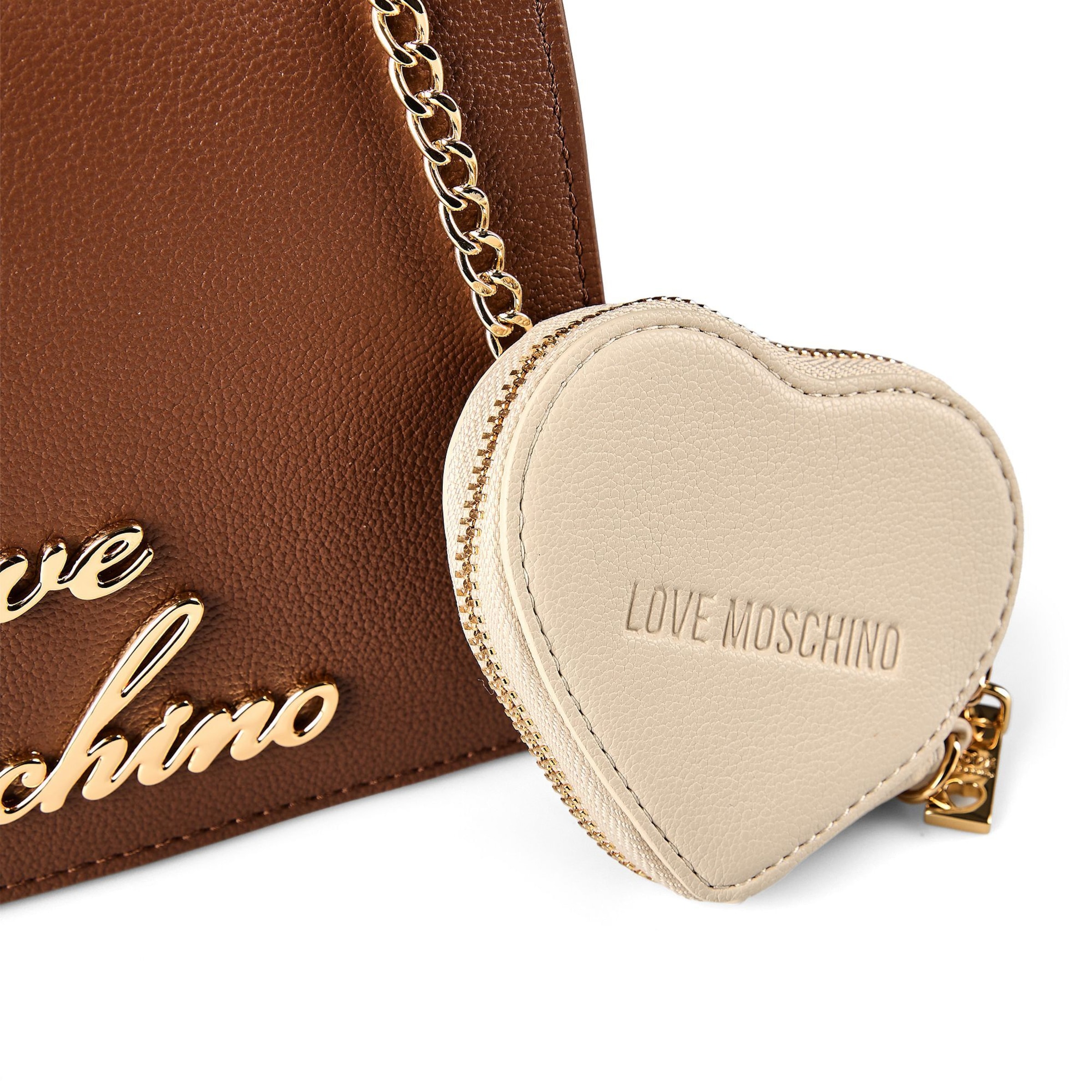 Sacs à main 'Heart Charm' Love Moschino en marron