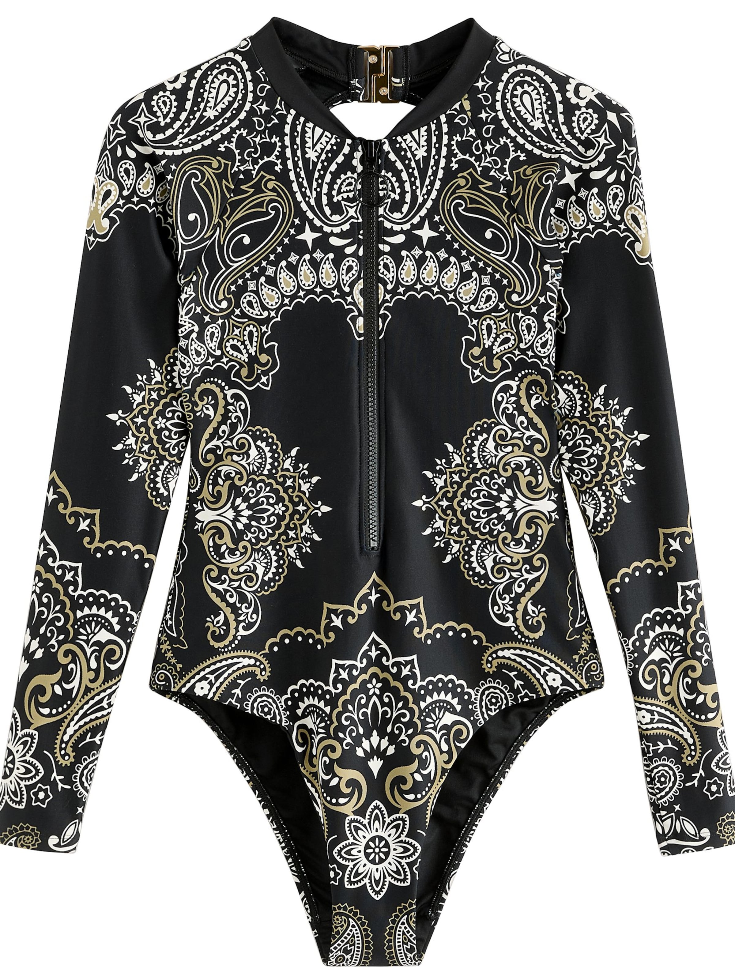 Next Бюстье Купальник в Черный: спереди