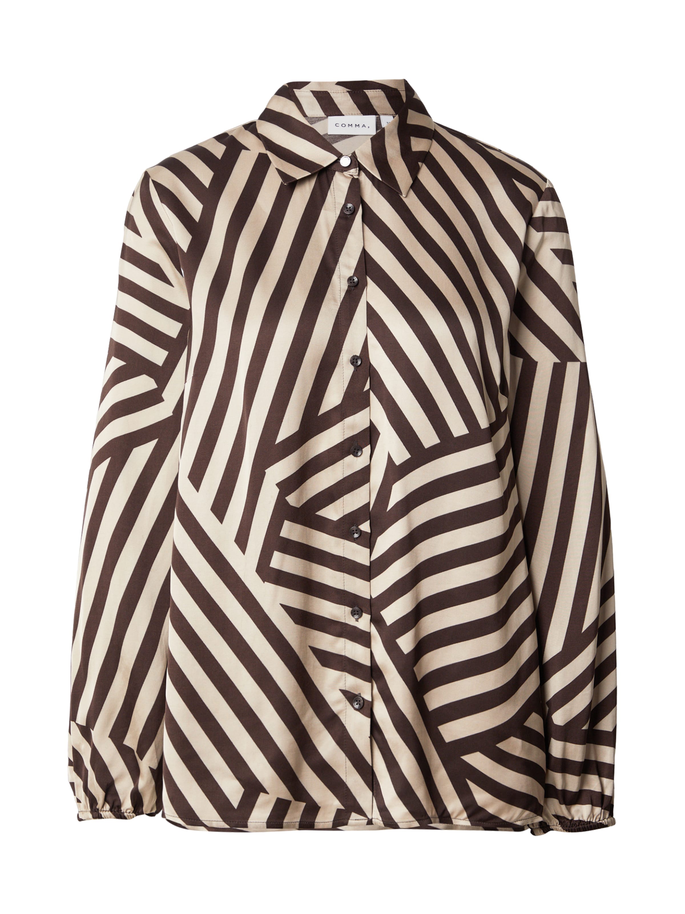 COMMA Blouse in Bruin: voorkant