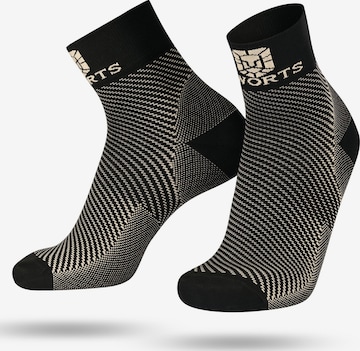 SWORTS Athletic Socks 'VITAL' in Black: front