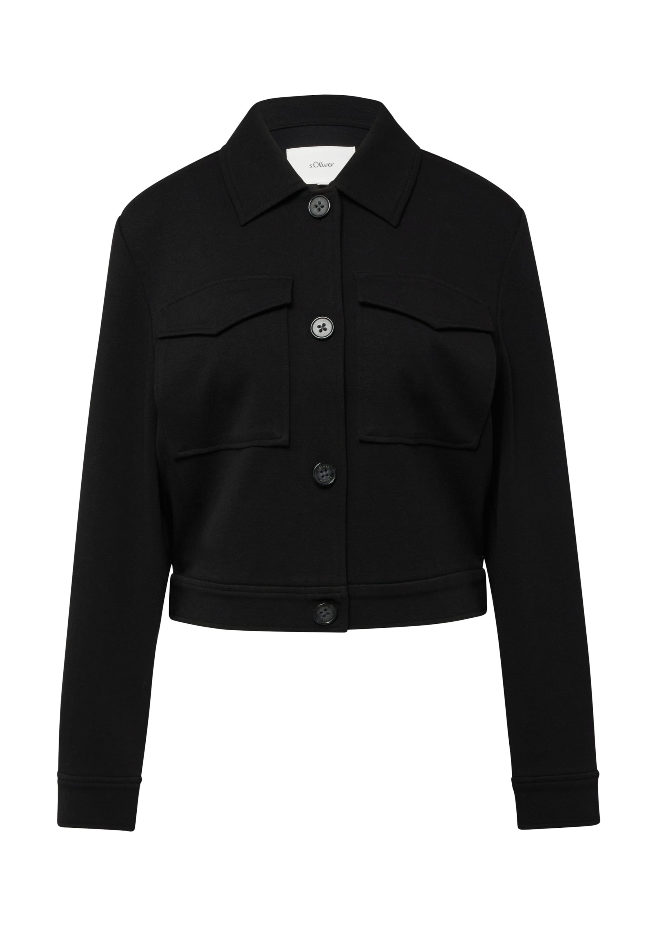 Veste mi-saison s.Oliver en noir : devant