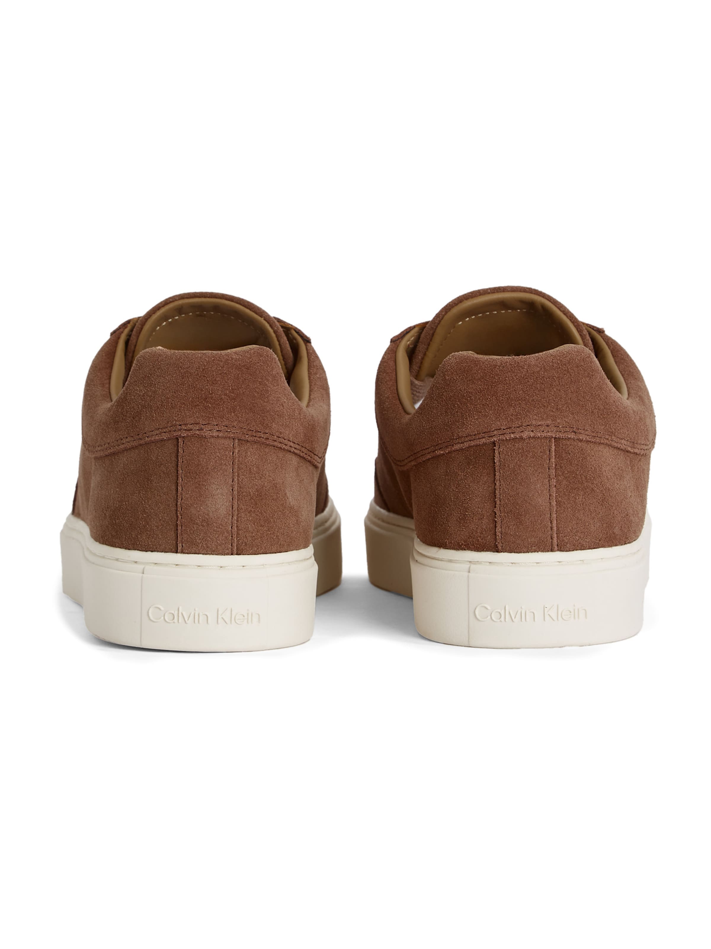 Calvin Klein Σνίκερ χαμηλό σε καφέ: πίσω