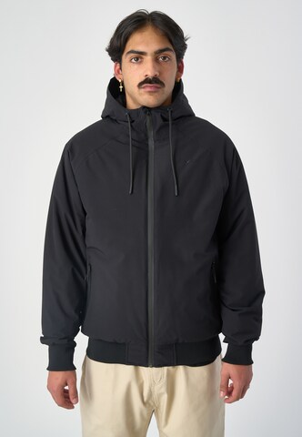 Cleptomanicx Winter Jacket 'Simplist' in Black: front