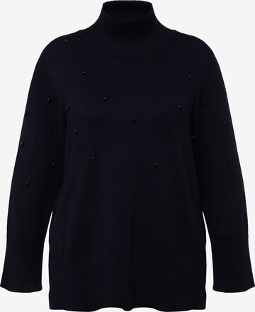 Pull-over Ulla Popken en bleu : devant