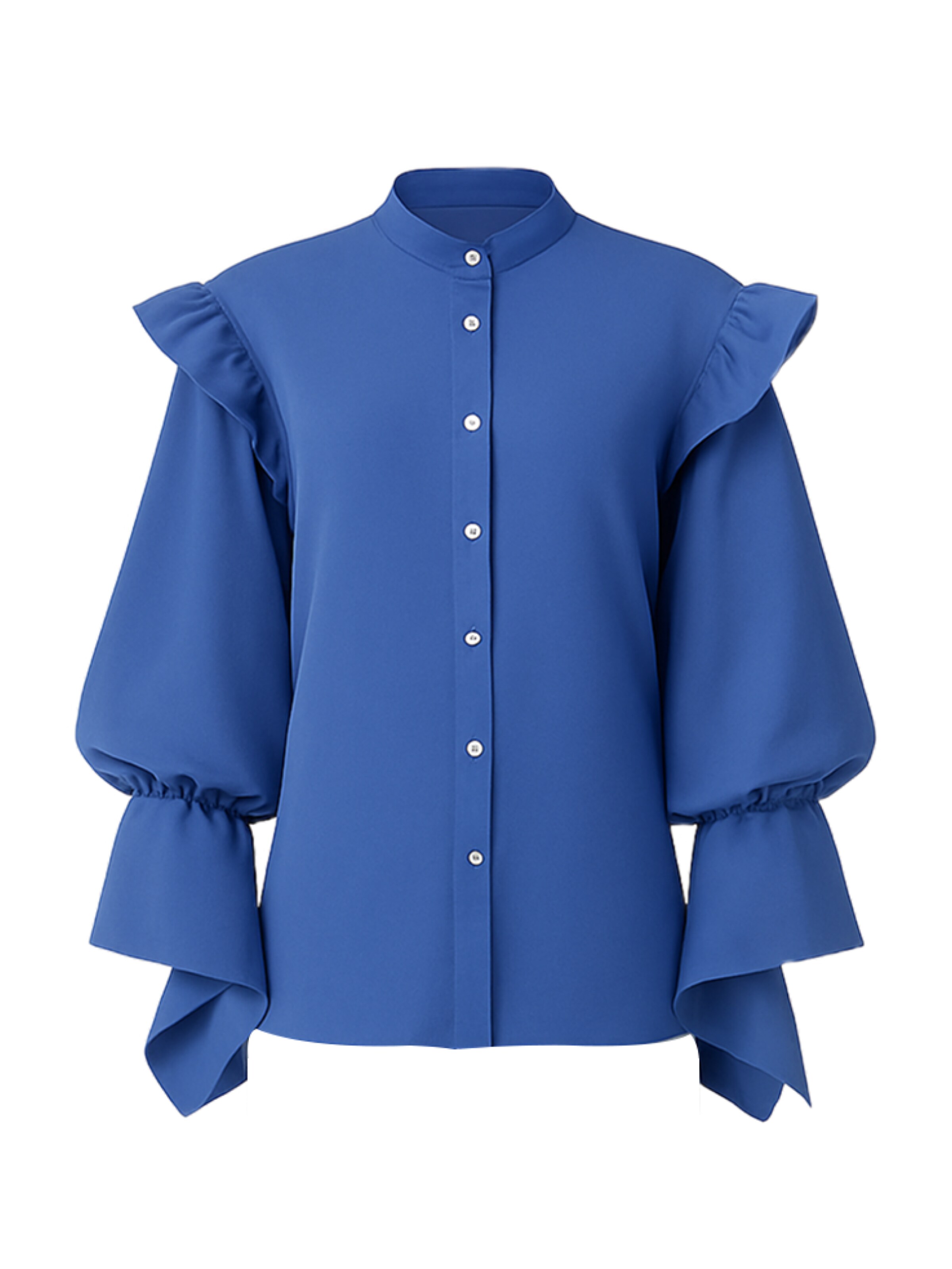 Touche Prive Blouse in Blue: front