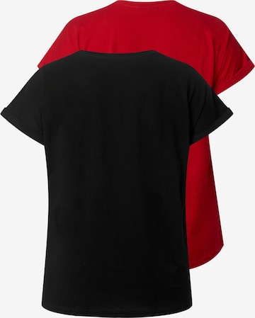Zizzi Shirt 'KATJA' in Rot