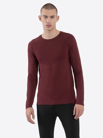 4F Performance shirt in Red: front