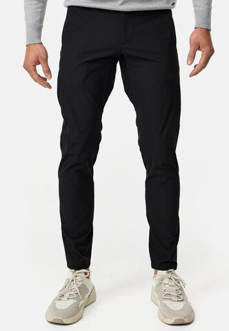 INDICODE JEANS Regular Chino Pants 'Pasmia' in Black: front