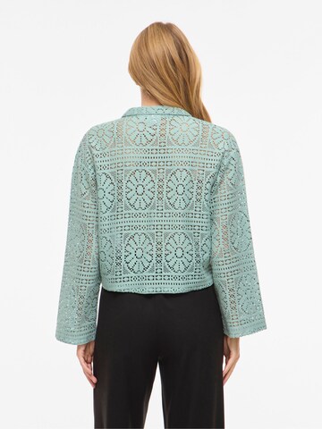 VILA Gebreid vest 'VIMerinda' in Blauw