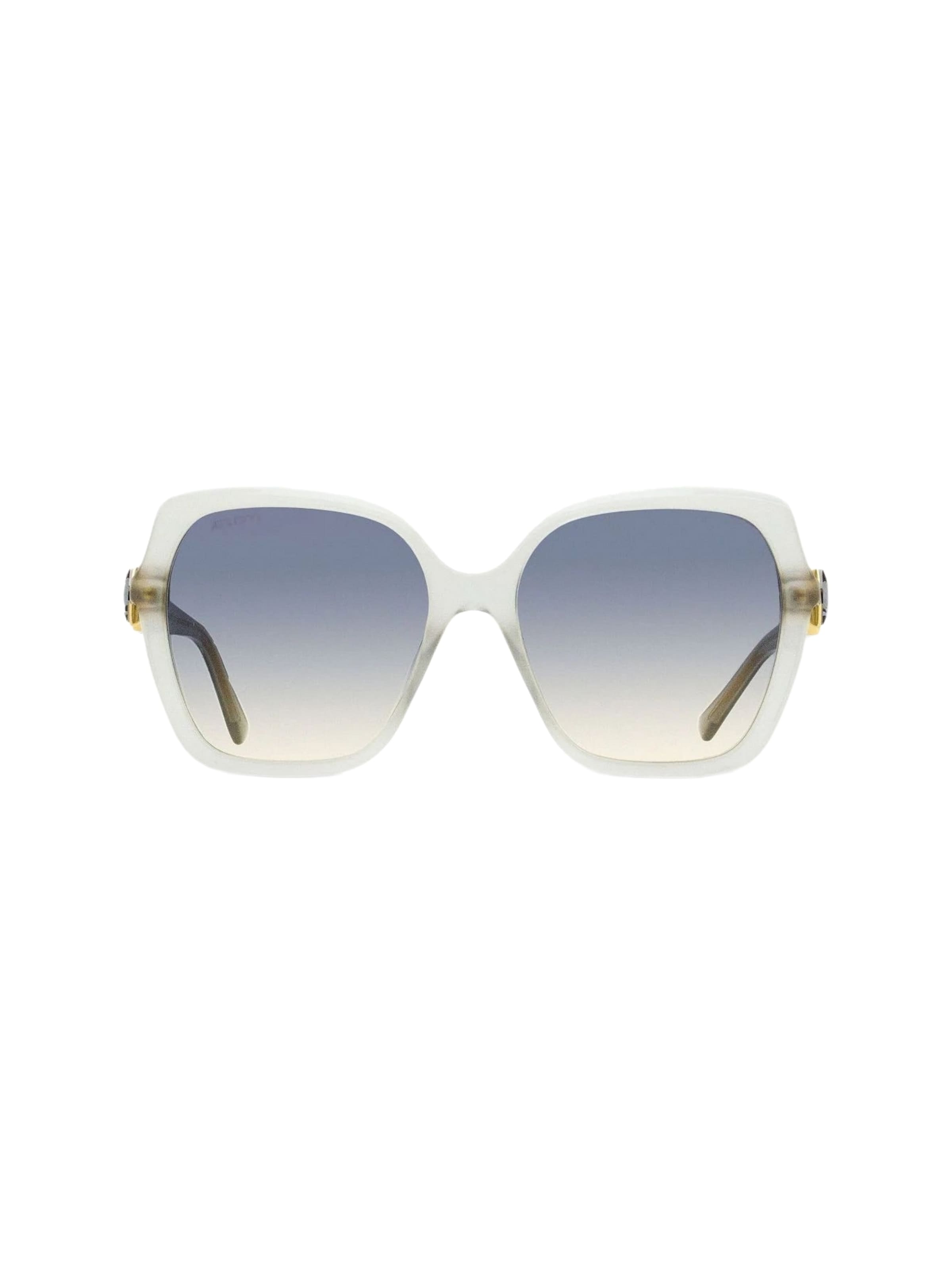 JIMMY CHOO Sunglasses in White: front