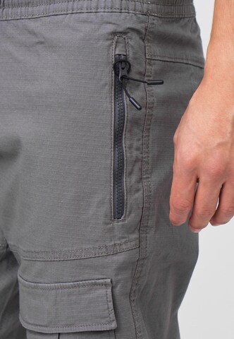 INDICODE JEANS Regular Cargobroek 'Dennis' in Grijs