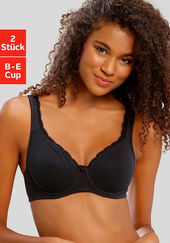 PETITE FLEUR Regular Bra in Black