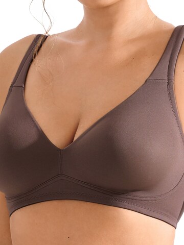 Lisca T-shirt Bra 'Maya' in Brown