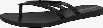 Ipanema Zehensandale in Schwarz: Vorderseite