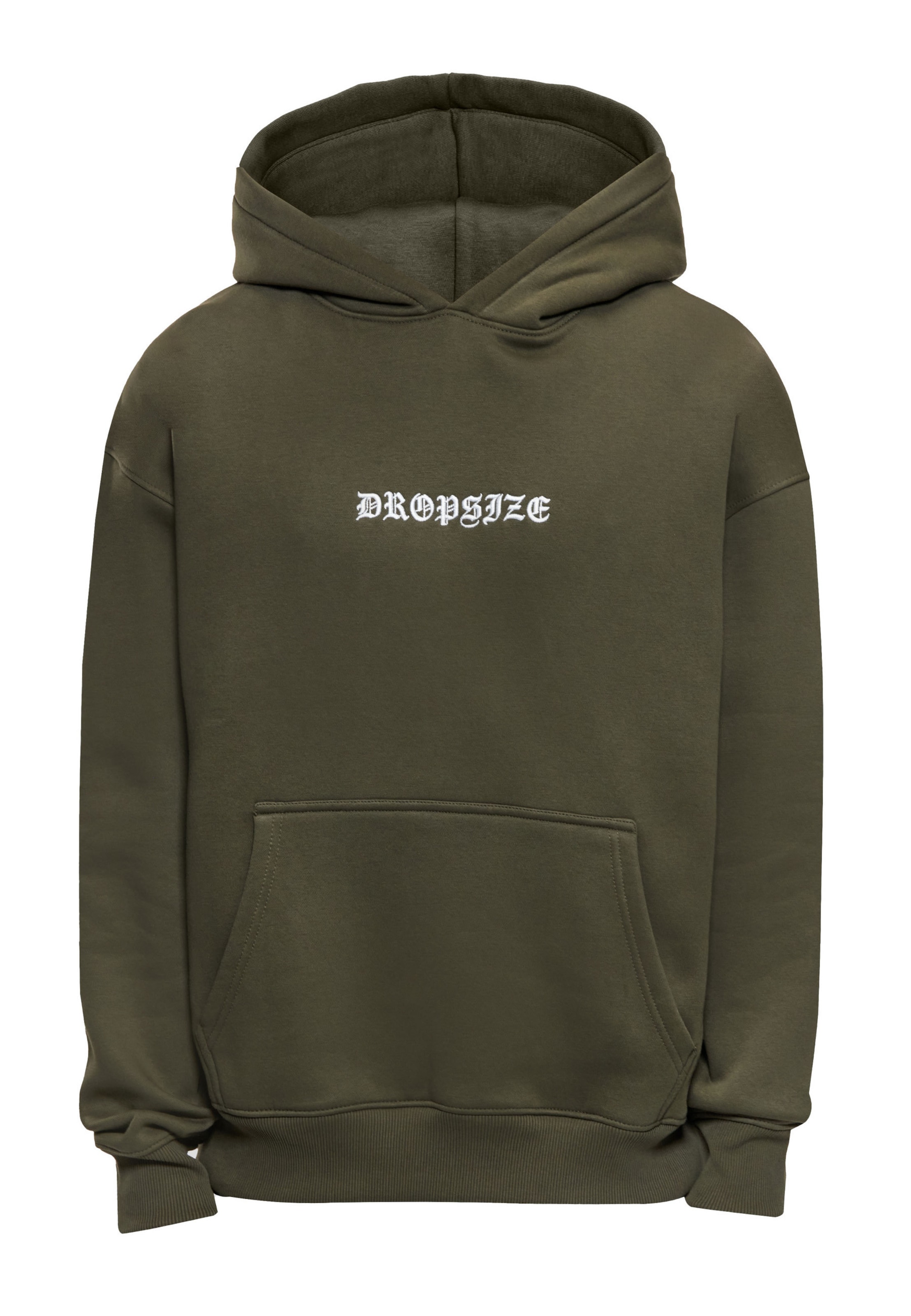 Dropsize - Sweatshirt 'Crime' em verde: frente
