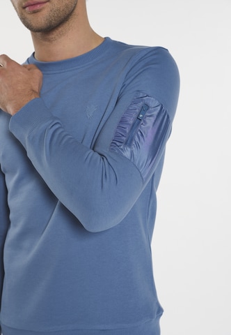 Sweat-shirt 'BRET' DENIM CULTURE en bleu
