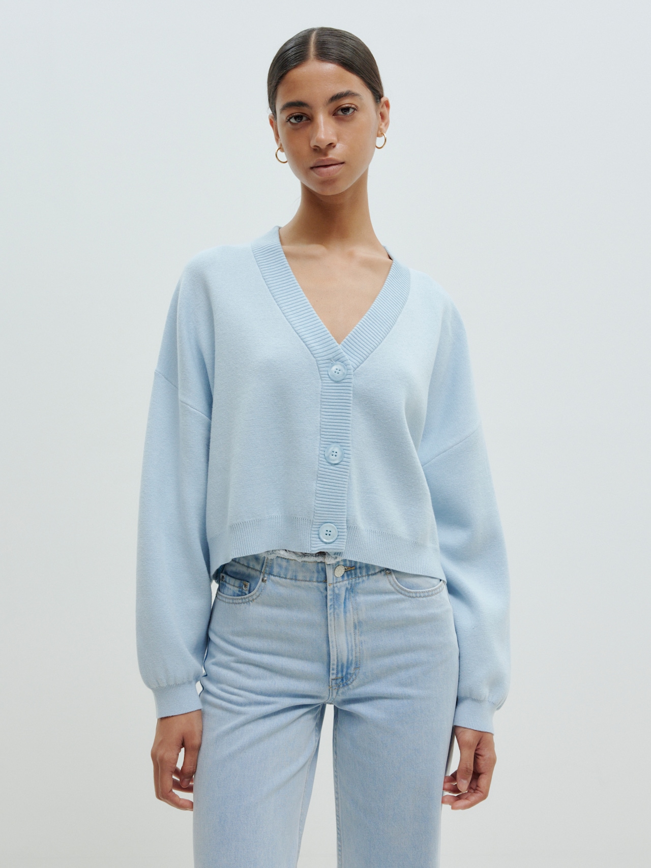 EDITED Produkte Strickjacke 'Bailee' blau