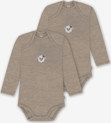 normani Strampler/Body in Beige: Vorderseite